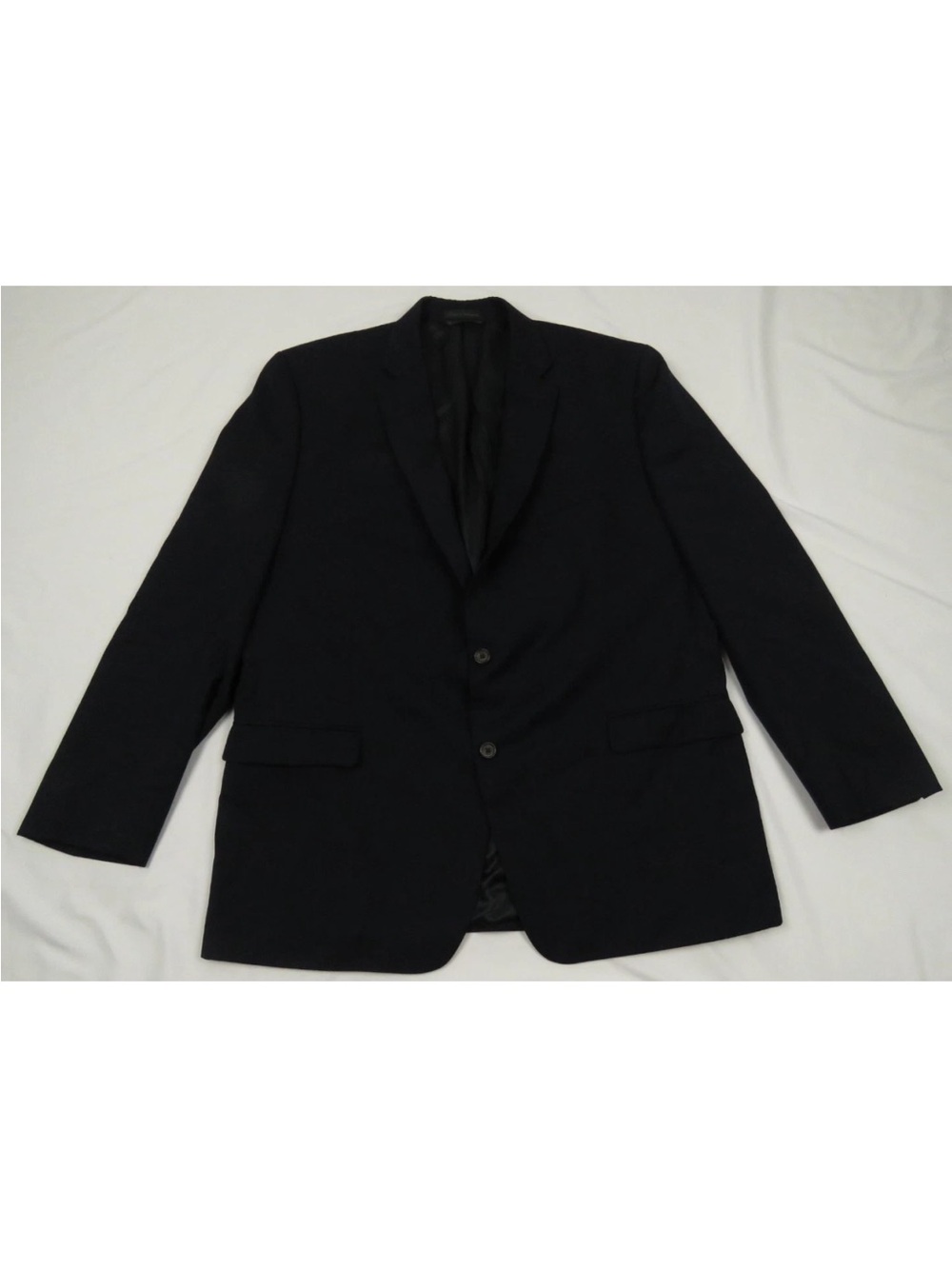 Lauren Ralph Lauren LRL 100% Wool Blue 2 Button Blazer Sport Coat Jacket 46 L